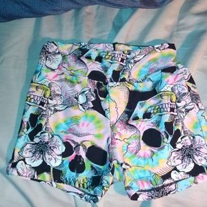 Colorful skull Shorts